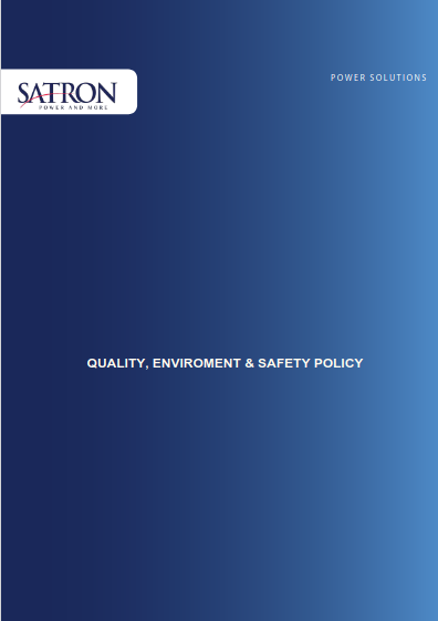 SATRON Quality, enviroment & safety policy